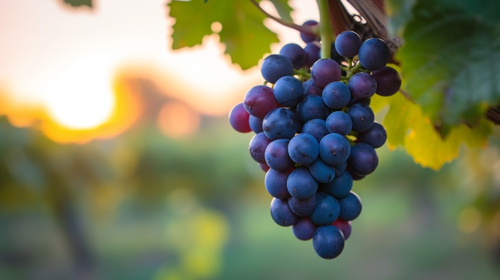 Blauwe druiven DioVino wijn