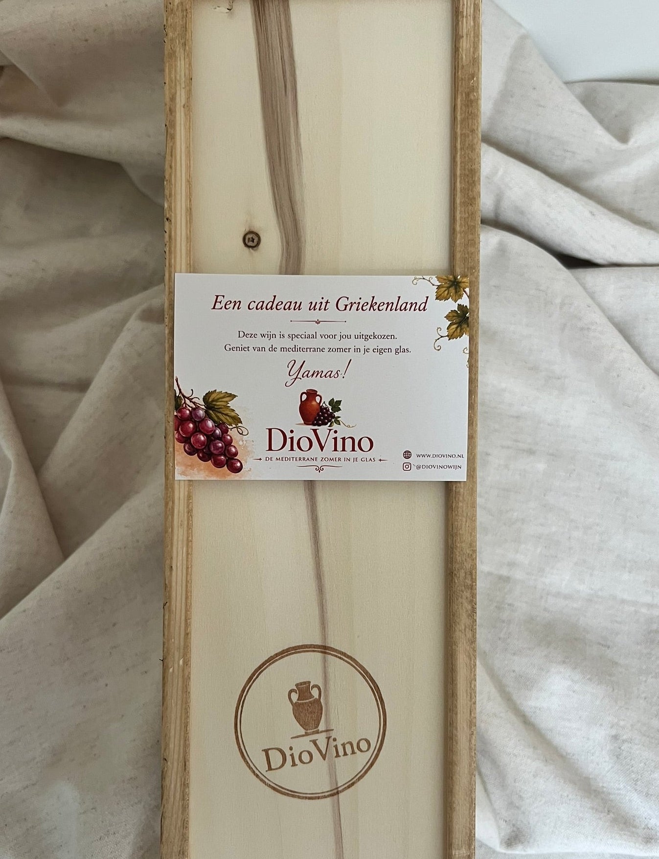 Luxe houten wijnkistje